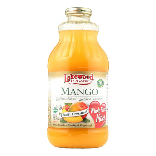 Lakewood Organic Mango Juice - Mango - Case Of 12 - 32 Fl Oz.